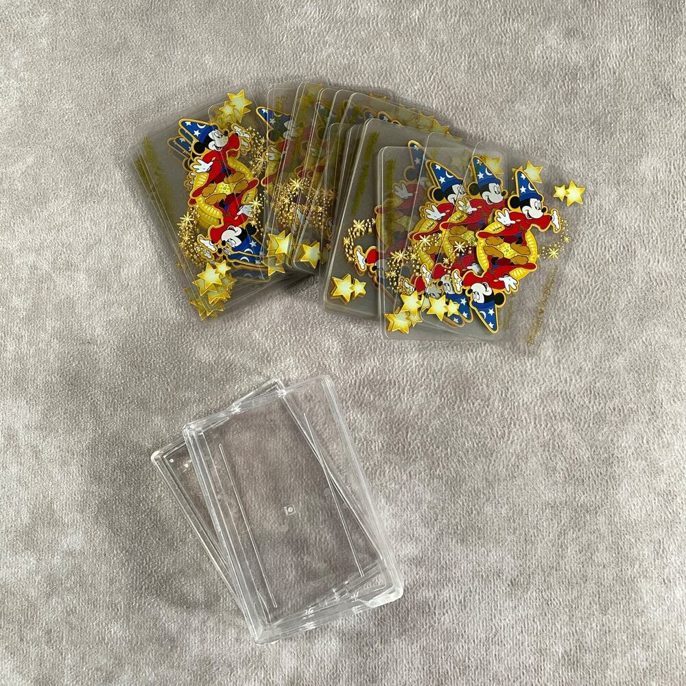 90's Vintage Disney Sorcerer Mickey Mouse Fantasia Playing Cards Size Standard